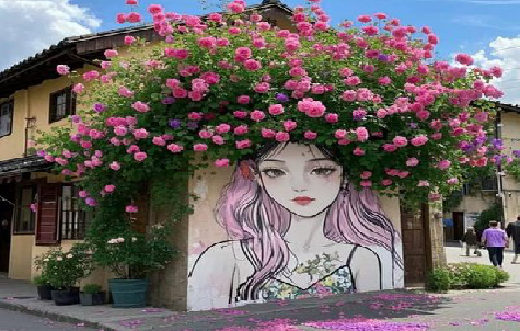 长武怎么设计网红打卡墙绘