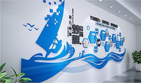 长武海浪主题文化墙如何设计？