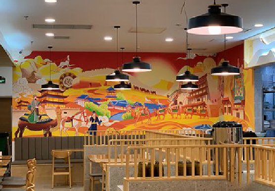 长武商业空间彩绘介绍。