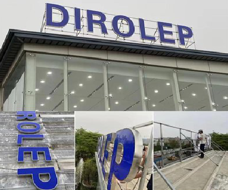 长武楼顶发光字安装的注意事项。